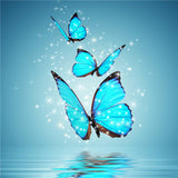 Diamond Painting Sparkled Blue Butterfly - OLOEE